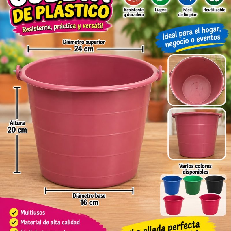CUBETA PLASTICO 1 LITRO