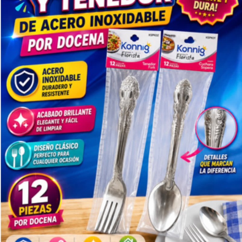 JUEGO DE CUCHARA Y TENEDOR