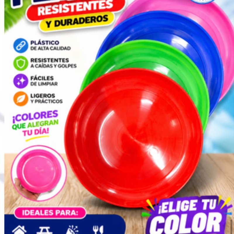 PLATO DE PLASTICO