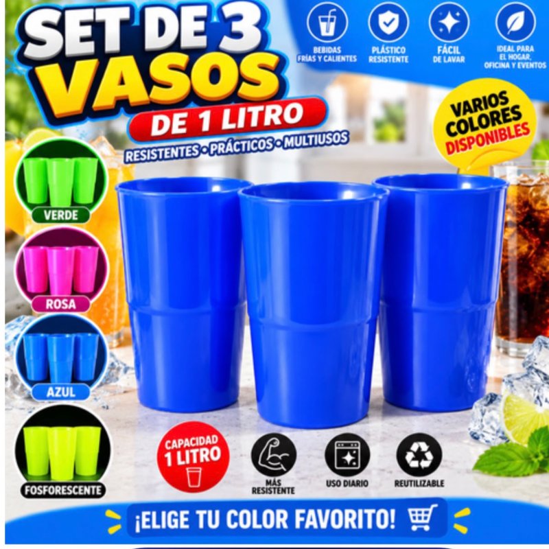 SET 3 VASOS