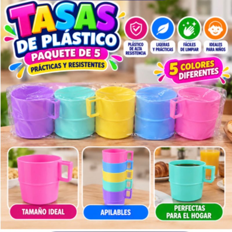 PAQUETE 5 TAZAS