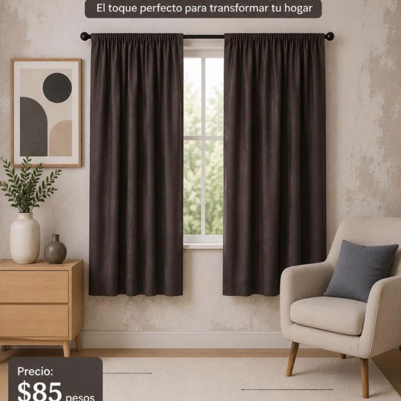 PARES CORTINAS CAFE