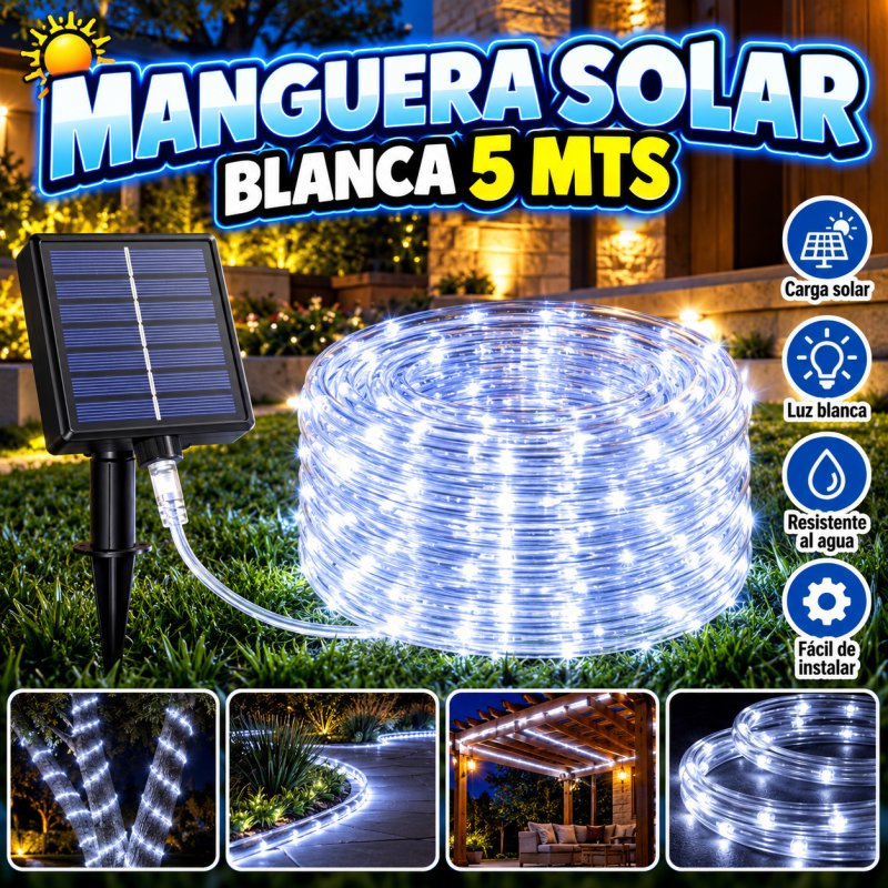 MANGUERA SOLAR BLANCA 5 MTRS