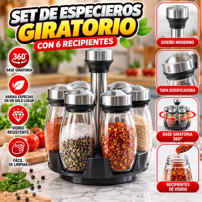 SET ESPECIEROS GIRATORIOS
