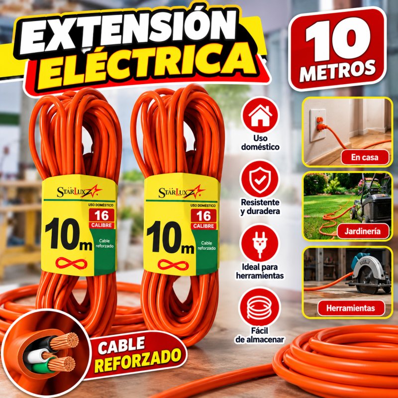 EXTENSION 10 METROS  USO RUDO