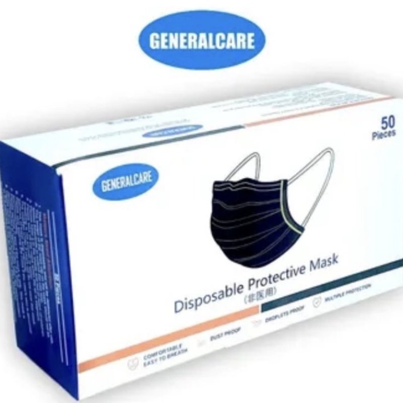 CAJA CUBREBOCAS ADULTO NEGRO