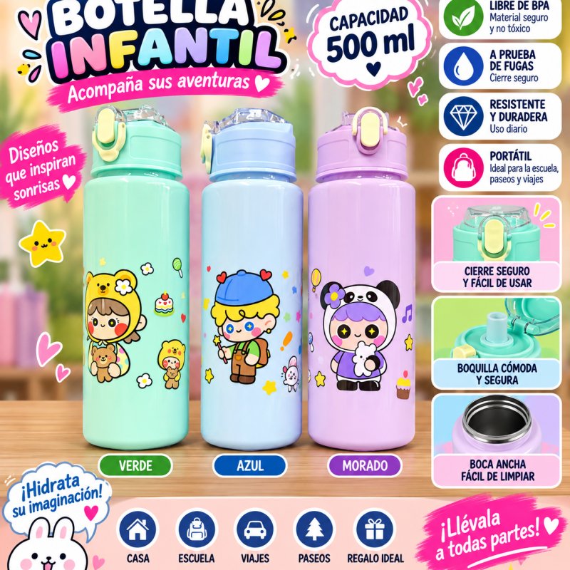 BOTELLA INFANTIL 500 ml