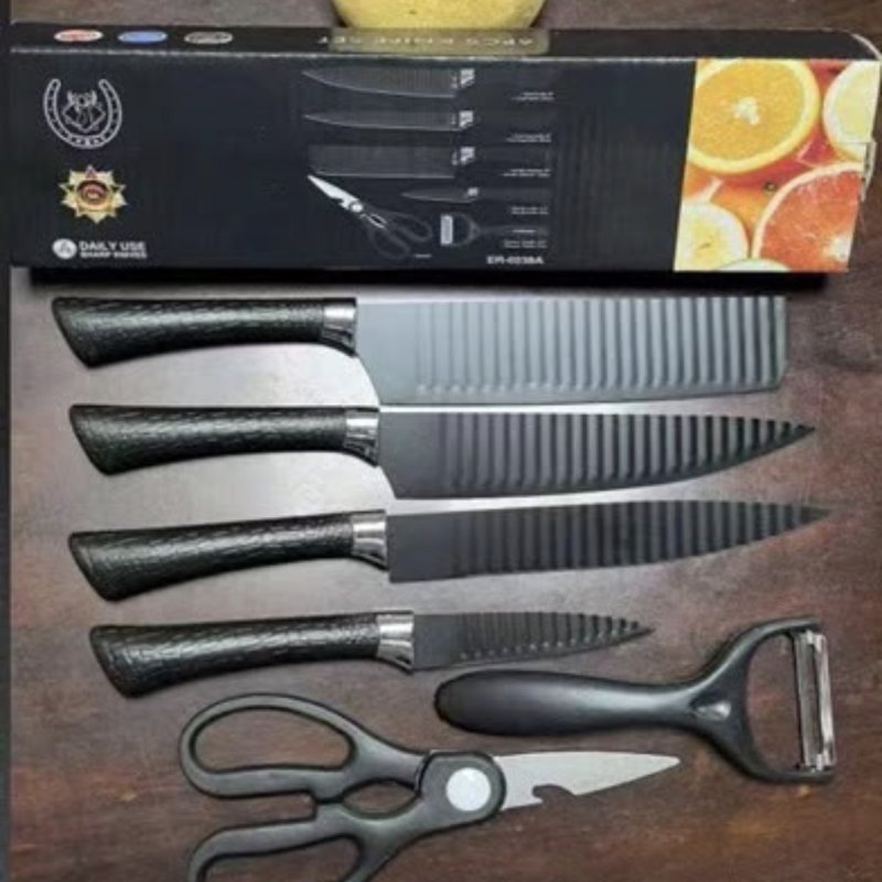 KIT CUCHILLOS NEGROS